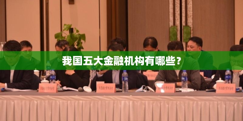 我国五大金融机构有哪些？