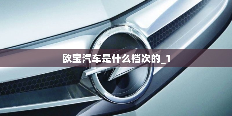 欧宝汽车是什么档次的_1