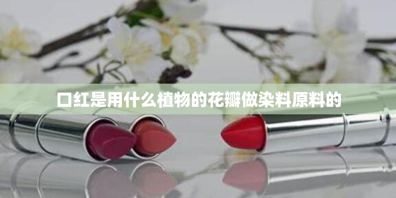 口红是用什么植物的花瓣做染料原料的 口红是用什么植物的花瓣做染料原料的
